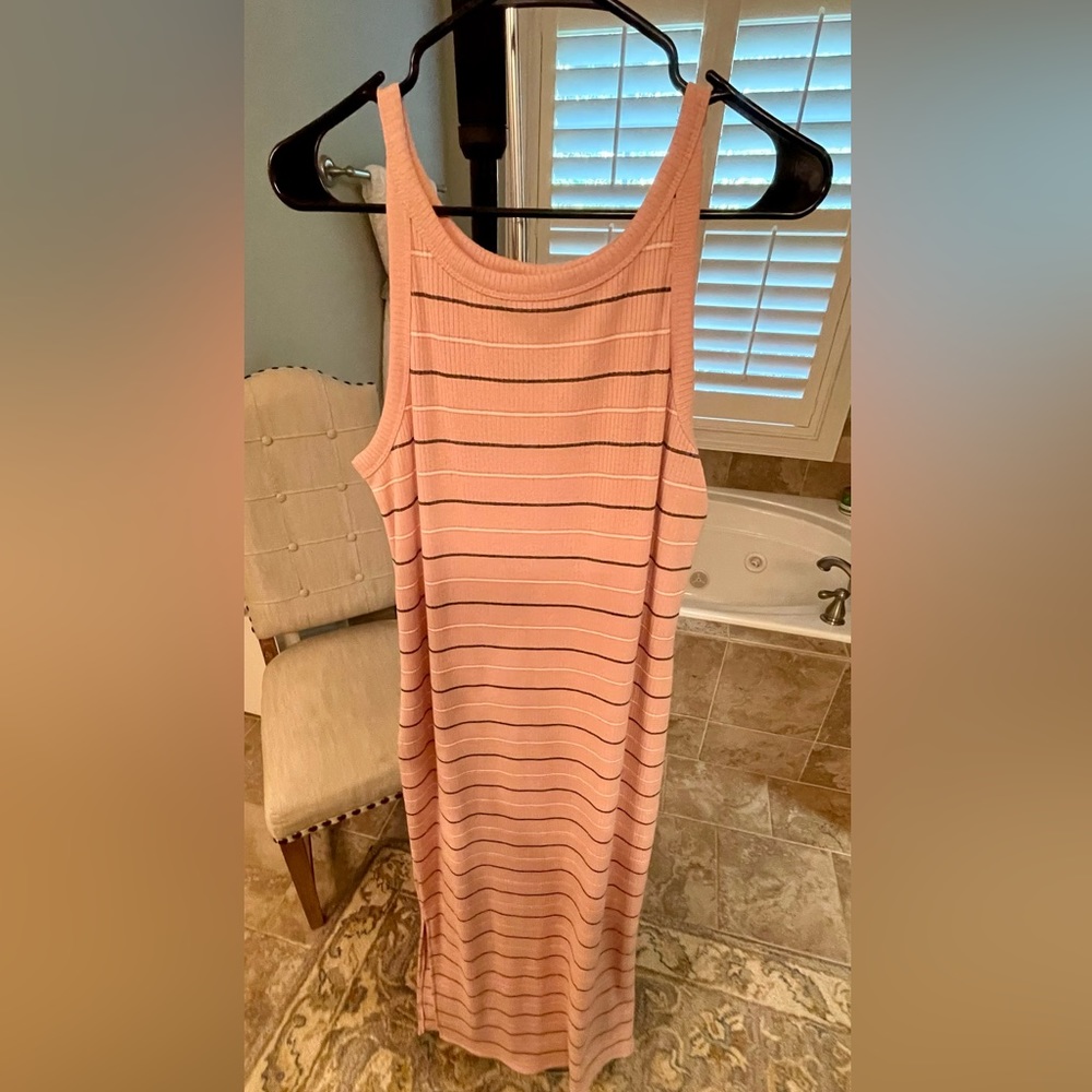 Ladies Universal Threads Ribbed Knit Midi dress Sz L